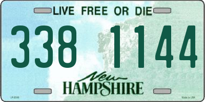 NH license plate 3381144
