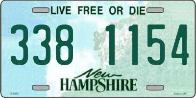 NH license plate 3381154