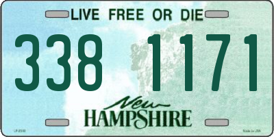 NH license plate 3381171
