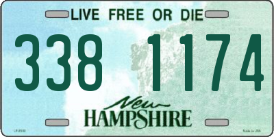 NH license plate 3381174
