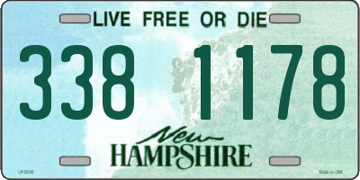 NH license plate 3381178