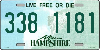 NH license plate 3381181