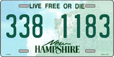 NH license plate 3381183