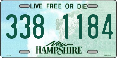 NH license plate 3381184