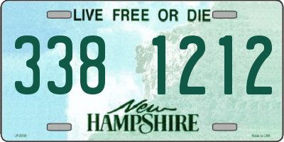 NH license plate 3381212