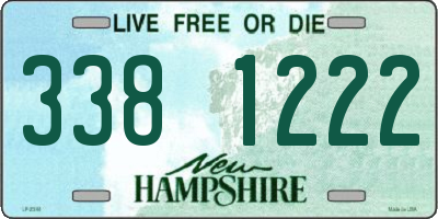 NH license plate 3381222