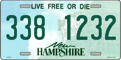 NH license plate 3381232