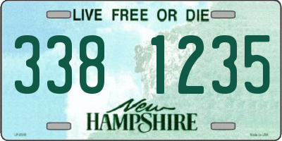NH license plate 3381235