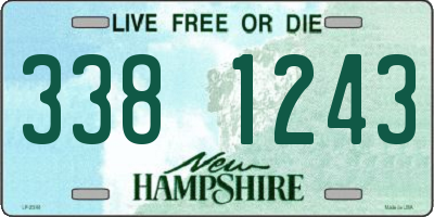 NH license plate 3381243