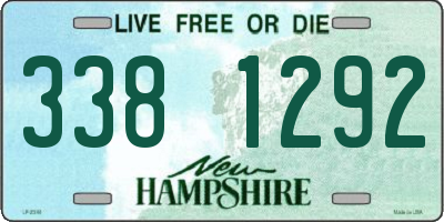 NH license plate 3381292