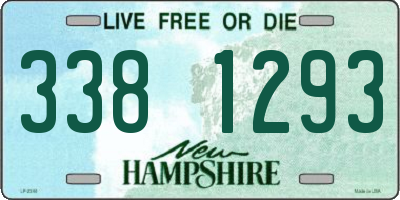 NH license plate 3381293