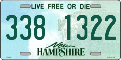 NH license plate 3381322