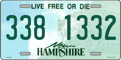 NH license plate 3381332