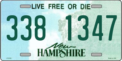 NH license plate 3381347