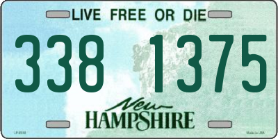 NH license plate 3381375
