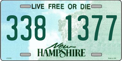NH license plate 3381377