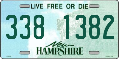 NH license plate 3381382