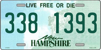 NH license plate 3381393
