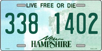 NH license plate 3381402