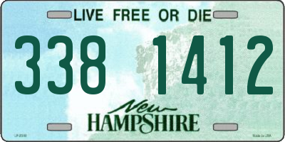 NH license plate 3381412
