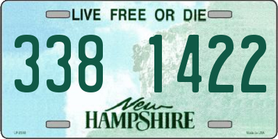 NH license plate 3381422