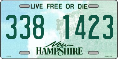 NH license plate 3381423