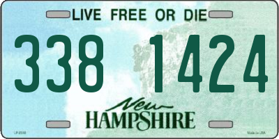 NH license plate 3381424