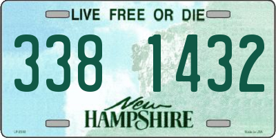 NH license plate 3381432