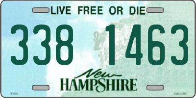 NH license plate 3381463
