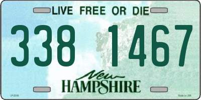NH license plate 3381467