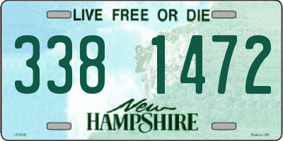 NH license plate 3381472