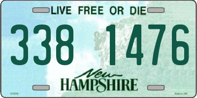 NH license plate 3381476