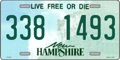 NH license plate 3381493