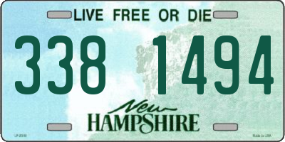 NH license plate 3381494