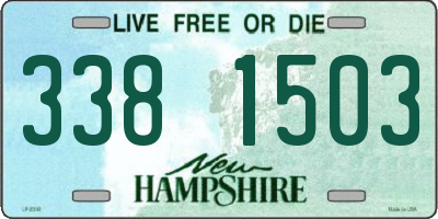 NH license plate 3381503
