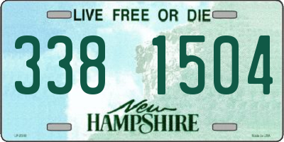 NH license plate 3381504