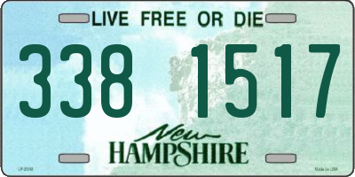 NH license plate 3381517