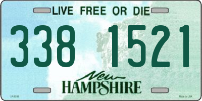 NH license plate 3381521