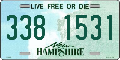 NH license plate 3381531