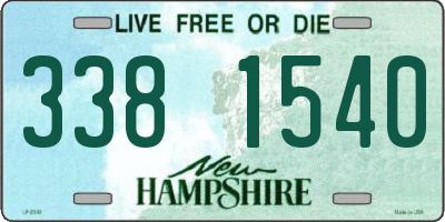 NH license plate 3381540