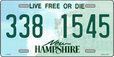 NH license plate 3381545