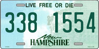 NH license plate 3381554