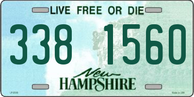NH license plate 3381560