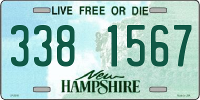 NH license plate 3381567
