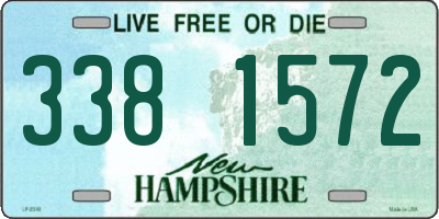 NH license plate 3381572