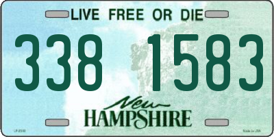 NH license plate 3381583