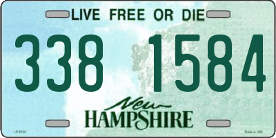NH license plate 3381584