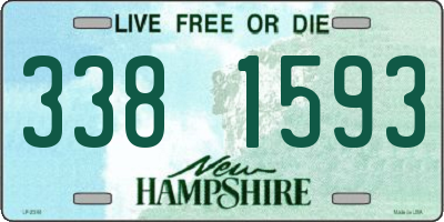 NH license plate 3381593