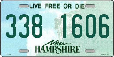 NH license plate 3381606