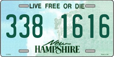 NH license plate 3381616